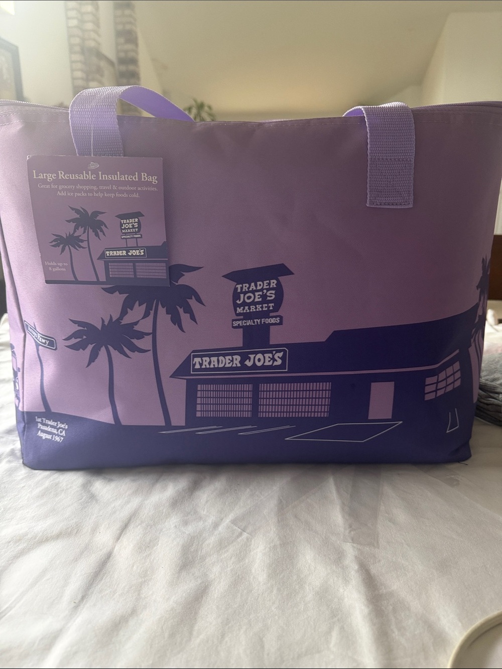 Trader Joe’s Large Reusable Insulated Bag in Purple